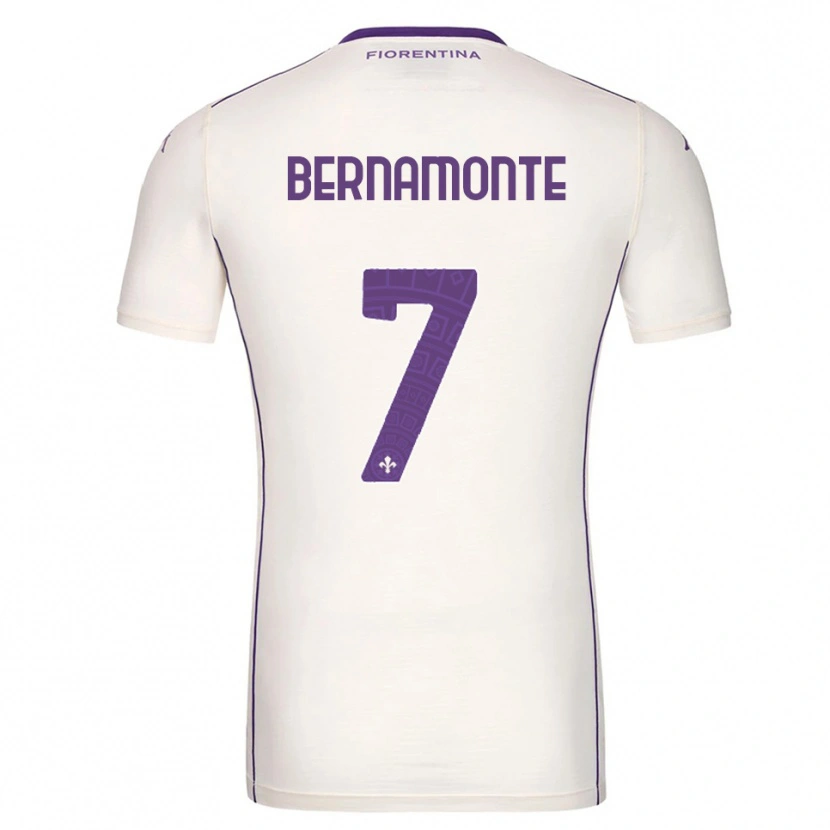 Danxen Kinder Lorenzo Bernamonte #7 Weiß Lila Rot Auswärtstrikot Trikot 2025/26 T-Shirt Österreich