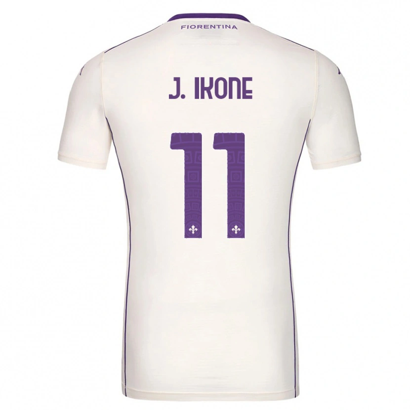 Danxen Kinder Jonathan Ikoné #11 Weiß Lila Rot Auswärtstrikot Trikot 2025/26 T-Shirt Österreich