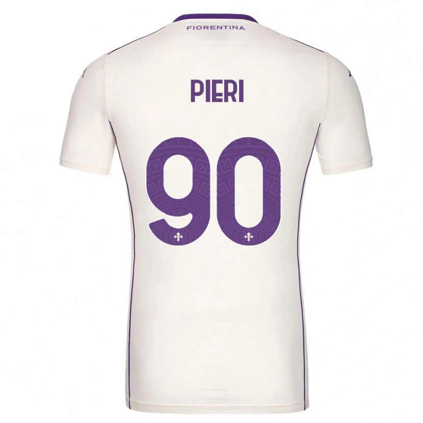 Danxen Kinder Arianna Pieri #90 Weiß Lila Rot Auswärtstrikot Trikot 2025/26 T-Shirt Österreich