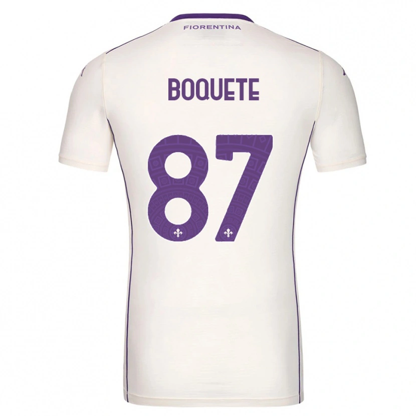 Danxen Kinder Verónica Boquete #87 Weiß Lila Rot Auswärtstrikot Trikot 2025/26 T-Shirt Österreich