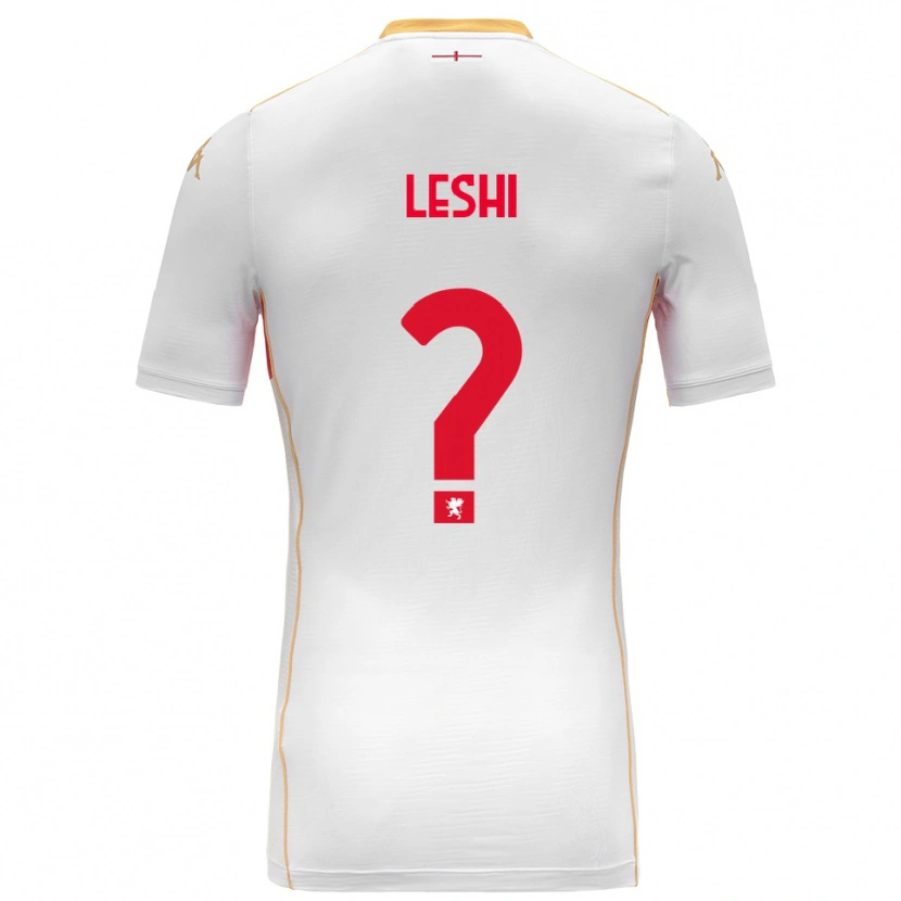 Danxen Kinder Arber Leshi #0 Weiß Rot Auswärtstrikot Trikot 2025/26 T-Shirt Österreich
