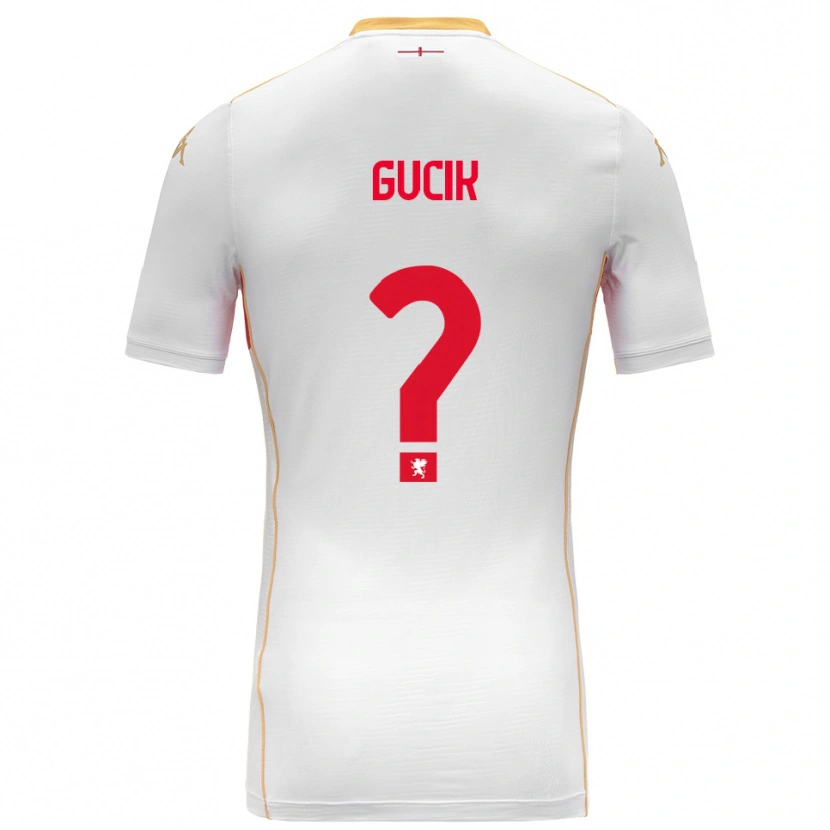 Danxen Kinder Nicolas Gucik #0 Weiß Rot Auswärtstrikot Trikot 2025/26 T-Shirt Österreich