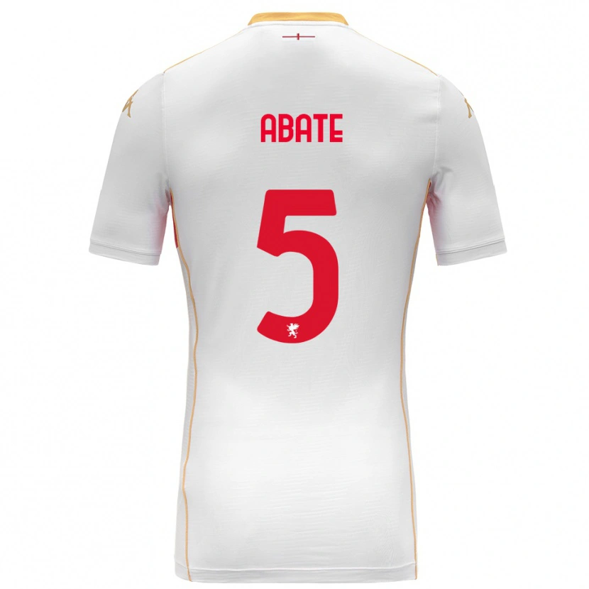 Danxen Kinder Giada Abate #5 Weiß Rot Auswärtstrikot Trikot 2025/26 T-Shirt Österreich