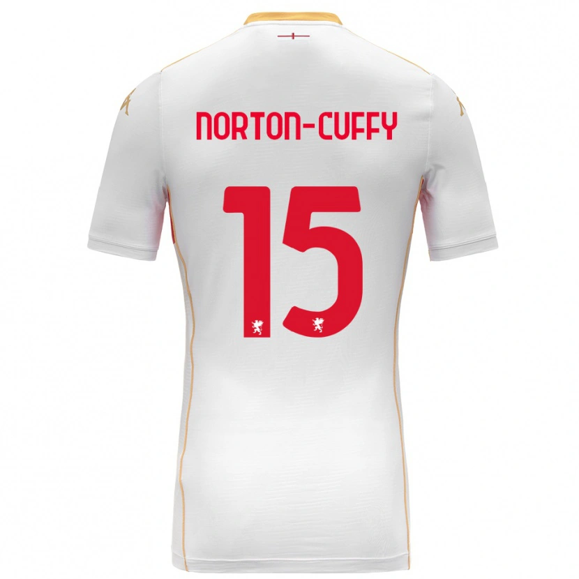 Danxen Kinder Brooke Norton-Cuffy #15 Weiß Rot Auswärtstrikot Trikot 2025/26 T-Shirt Österreich