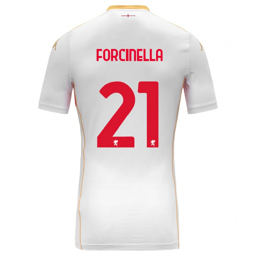 Danxen Kinder Camilla Forcinella #21 Weiß Rot Auswärtstrikot Trikot 2025/26 T-Shirt Österreich