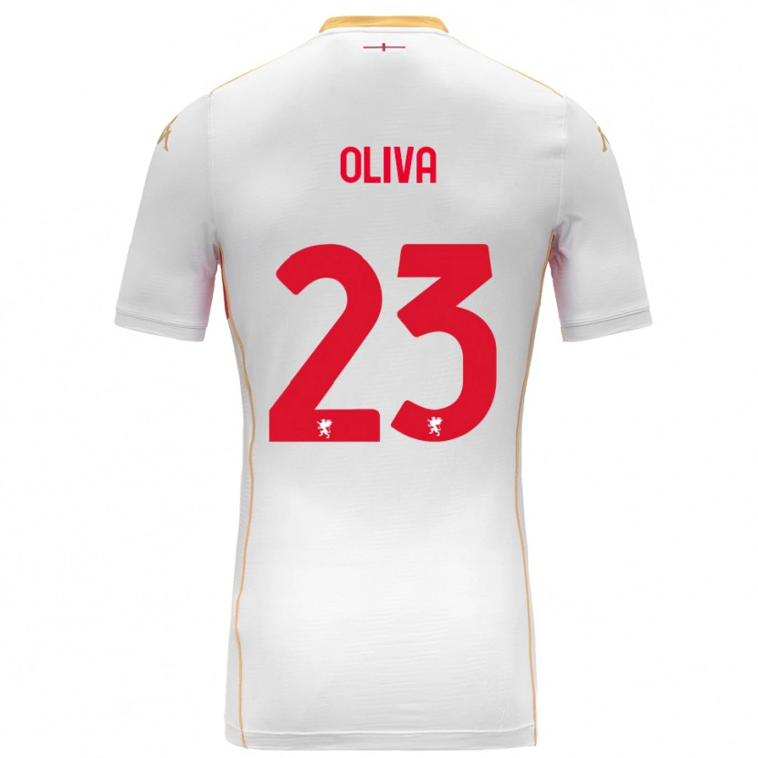 Danxen Kinder Eleonora Oliva #23 Weiß Rot Auswärtstrikot Trikot 2025/26 T-Shirt Österreich