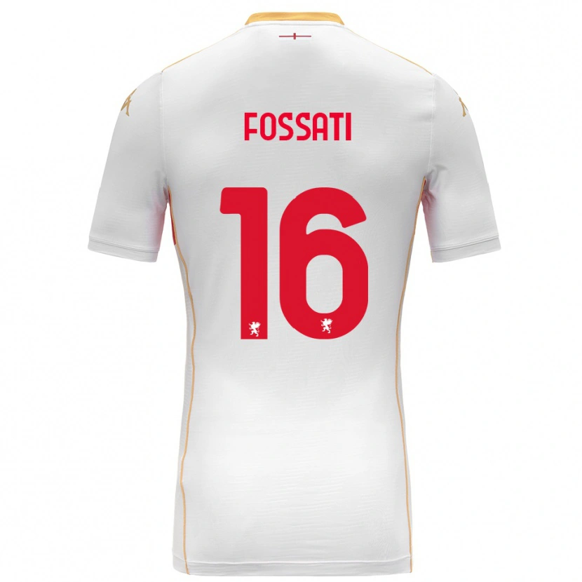 Danxen Kinder Daniel Fossati #16 Weiß Rot Auswärtstrikot Trikot 2025/26 T-Shirt Österreich