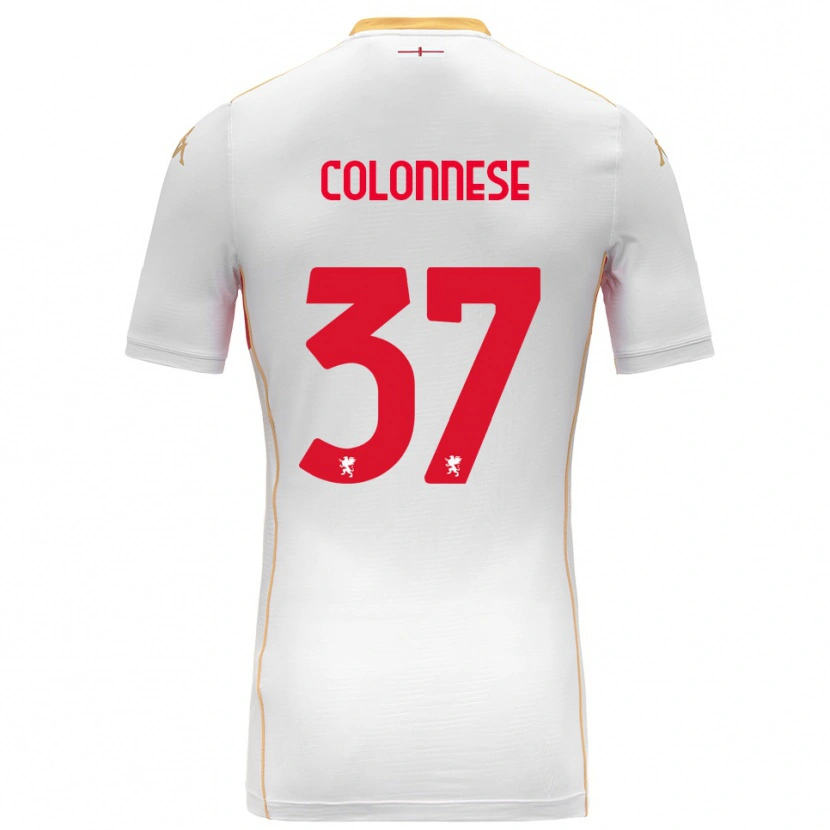 Danxen Kinder Lorenzo Colonnese #37 Weiß Rot Auswärtstrikot Trikot 2025/26 T-Shirt Österreich