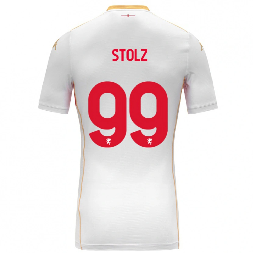 Danxen Kinder Franz Stolz #99 Weiß Rot Auswärtstrikot Trikot 2025/26 T-Shirt Österreich