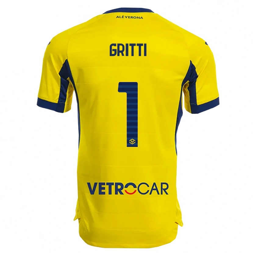 Danxen Kinder Alessia Gritti #1 Gelb Marineblau Auswärtstrikot Trikot 2025/26 T-Shirt Österreich