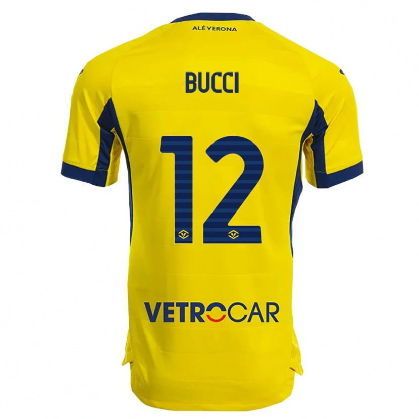 Danxen Kinder Irene Bucci #12 Gelb Marineblau Auswärtstrikot Trikot 2025/26 T-Shirt Österreich