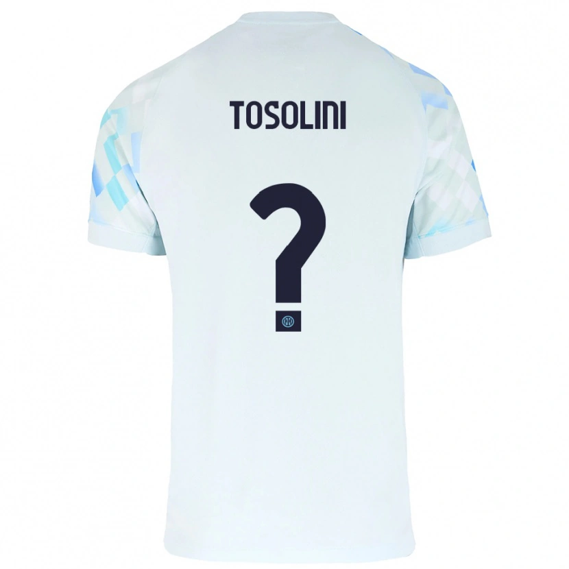 Danxen Kinder Nicolas Tosolini #0 Weiß Blau Auswärtstrikot Trikot 2025/26 T-Shirt Österreich