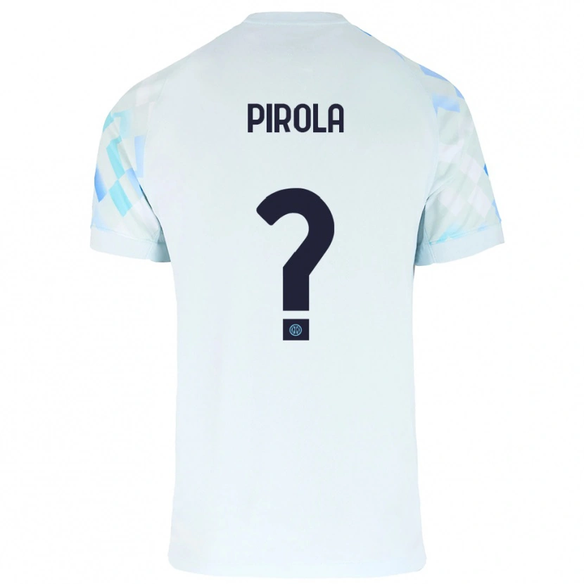 Danxen Kinder Samuele Pirola #0 Weiß Blau Auswärtstrikot Trikot 2025/26 T-Shirt Österreich