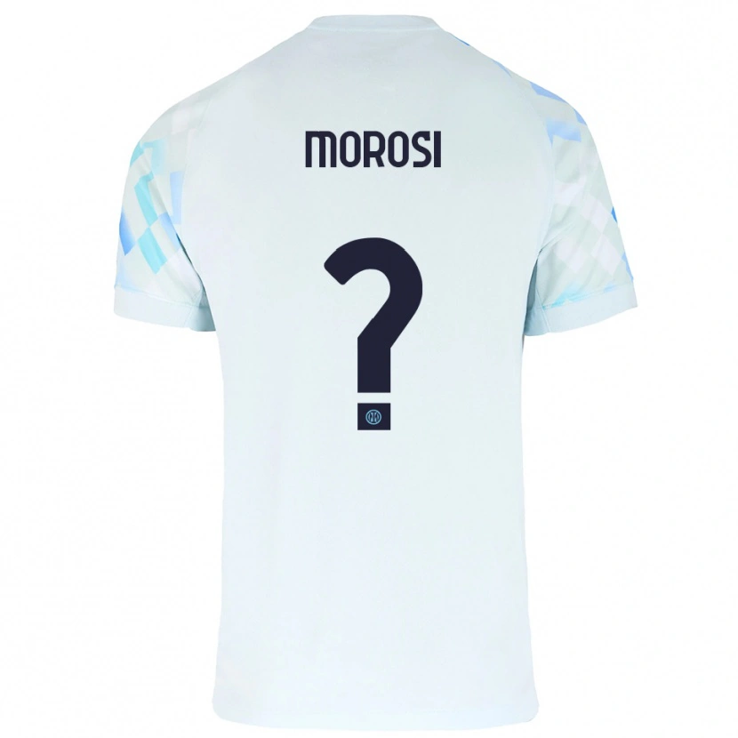 Danxen Kinder Cesare Morosi #0 Weiß Blau Auswärtstrikot Trikot 2025/26 T-Shirt Österreich