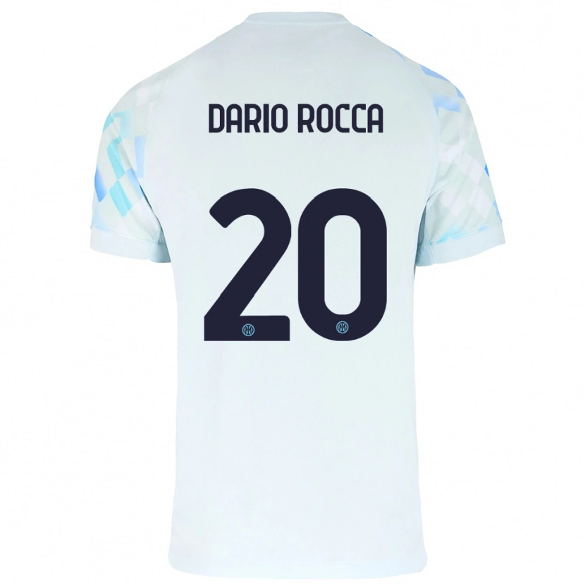 Danxen Kinder Edoardo Dario Rocca #20 Weiß Blau Auswärtstrikot Trikot 2025/26 T-Shirt Österreich