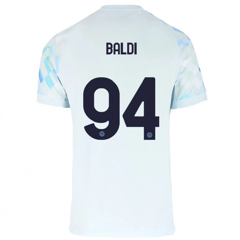 Danxen Kinder Rachele Baldi #94 Weiß Blau Auswärtstrikot Trikot 2025/26 T-Shirt Österreich