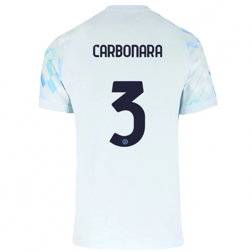 Danxen Kinder Matteo Carbonara #3 Weiß Blau Auswärtstrikot Trikot 2025/26 T-Shirt Österreich