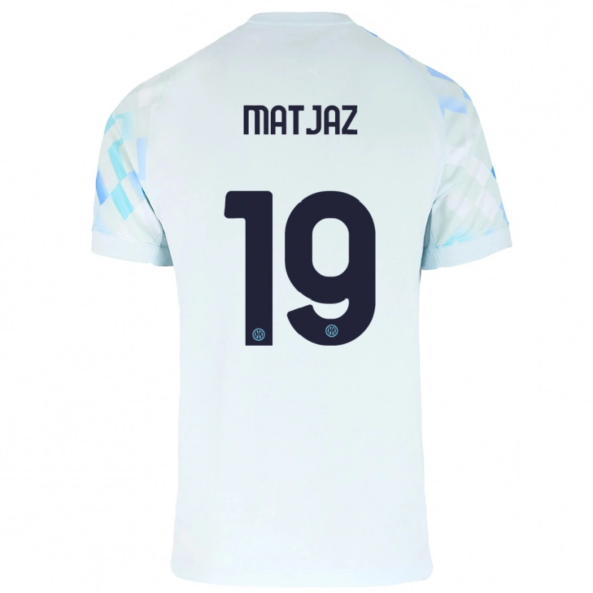 Danxen Kinder Samo Matjaz #19 Weiß Blau Auswärtstrikot Trikot 2025/26 T-Shirt Österreich
