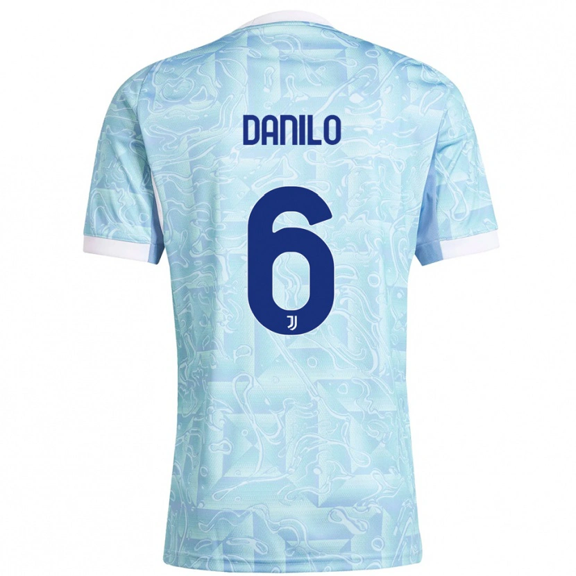 Danxen Kinder Danilo #6 Himmelblau Gelb Auswärtstrikot Trikot 2025/26 T-Shirt Österreich