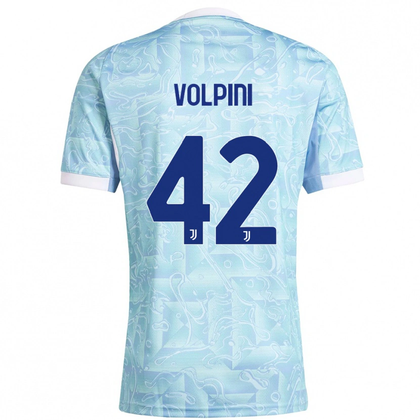 Danxen Kinder Viola Volpini #42 Himmelblau Gelb Auswärtstrikot Trikot 2025/26 T-Shirt Österreich