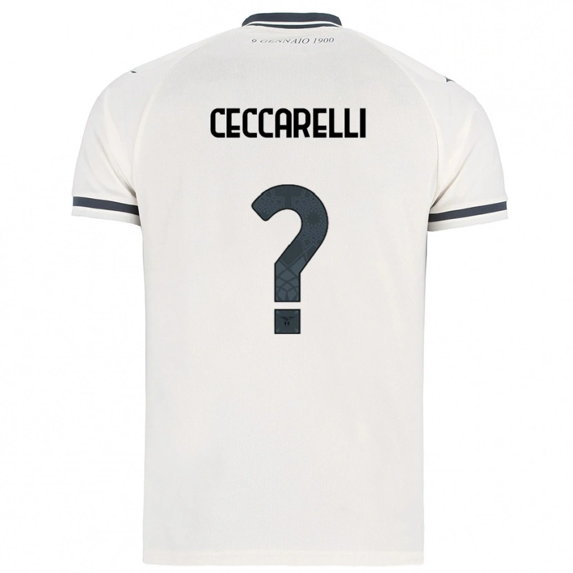 Danxen Kinder Alessandro Ceccarelli #0 Weiß Marineblau Auswärtstrikot Trikot 2025/26 T-Shirt Österreich