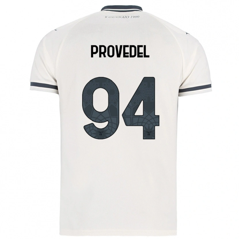 Danxen Kinder Ivan Provedel #94 Weiß Marineblau Auswärtstrikot Trikot 2025/26 T-Shirt Österreich