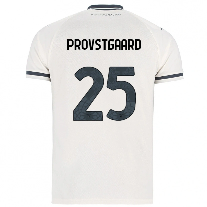 Danxen Kinder Oliver Provstgaard #25 Weiß Marineblau Auswärtstrikot Trikot 2025/26 T-Shirt Österreich