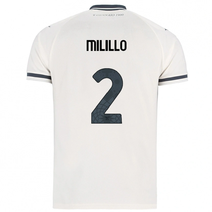 Danxen Kinder Flavio Milillo #2 Weiß Marineblau Auswärtstrikot Trikot 2025/26 T-Shirt Österreich