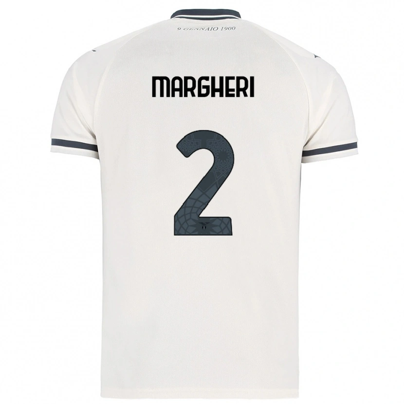 Danxen Kinder Emanuele Margheri #2 Weiß Marineblau Auswärtstrikot Trikot 2025/26 T-Shirt Österreich