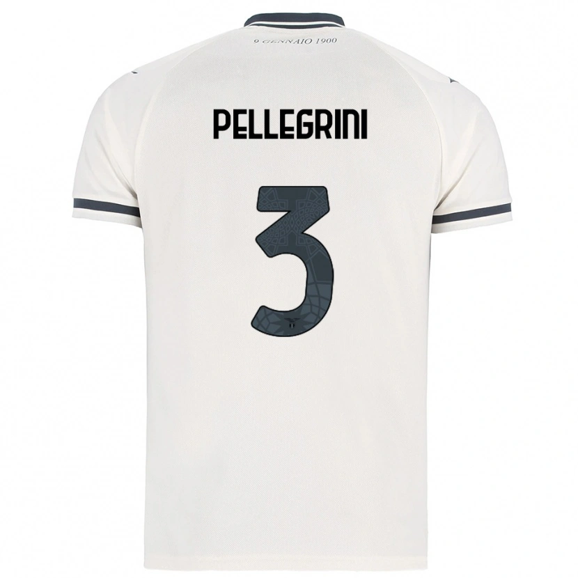 Danxen Kinder Luca Pellegrini #3 Weiß Marineblau Auswärtstrikot Trikot 2025/26 T-Shirt Österreich