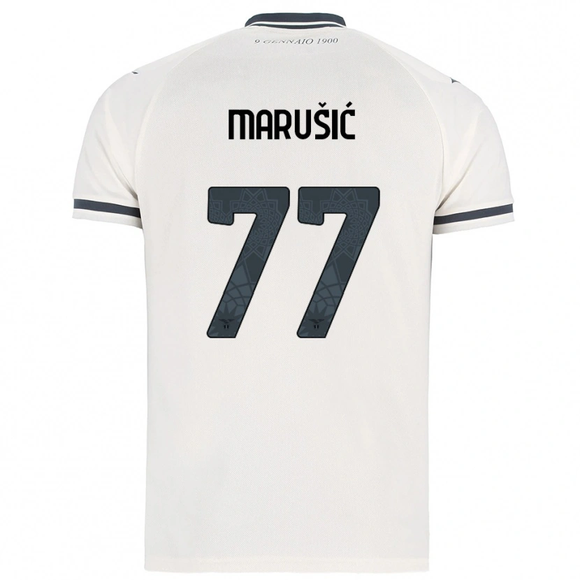Danxen Kinder Adam Marusic #77 Weiß Marineblau Auswärtstrikot Trikot 2025/26 T-Shirt Österreich