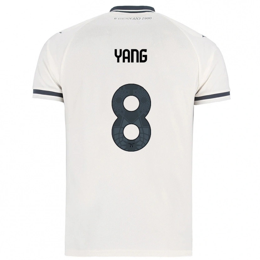 Danxen Kinder Lina Yang #8 Weiß Marineblau Auswärtstrikot Trikot 2025/26 T-Shirt Österreich