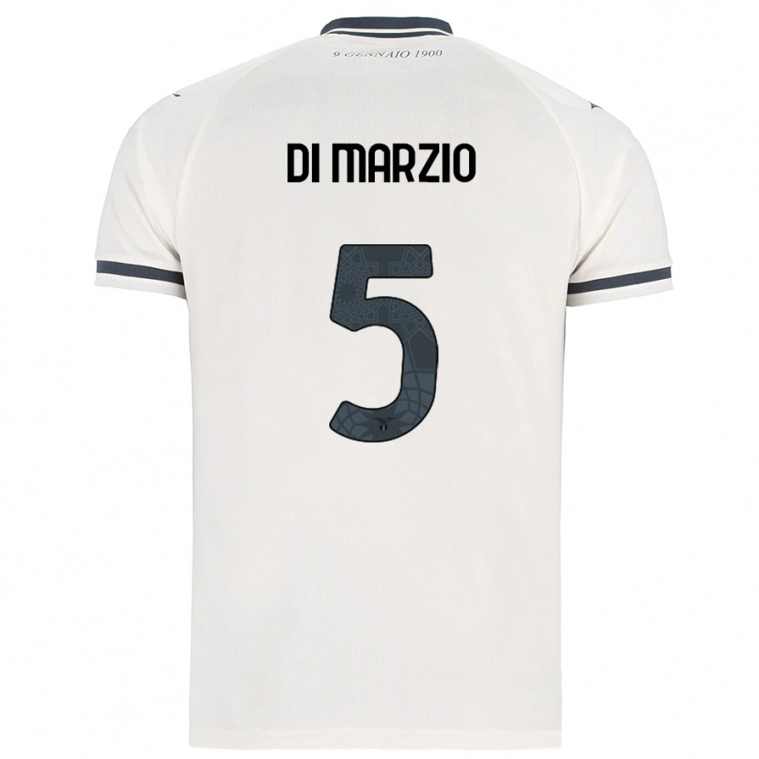 Danxen Kinder Flavio Di Marzio #5 Weiß Marineblau Auswärtstrikot Trikot 2025/26 T-Shirt Österreich