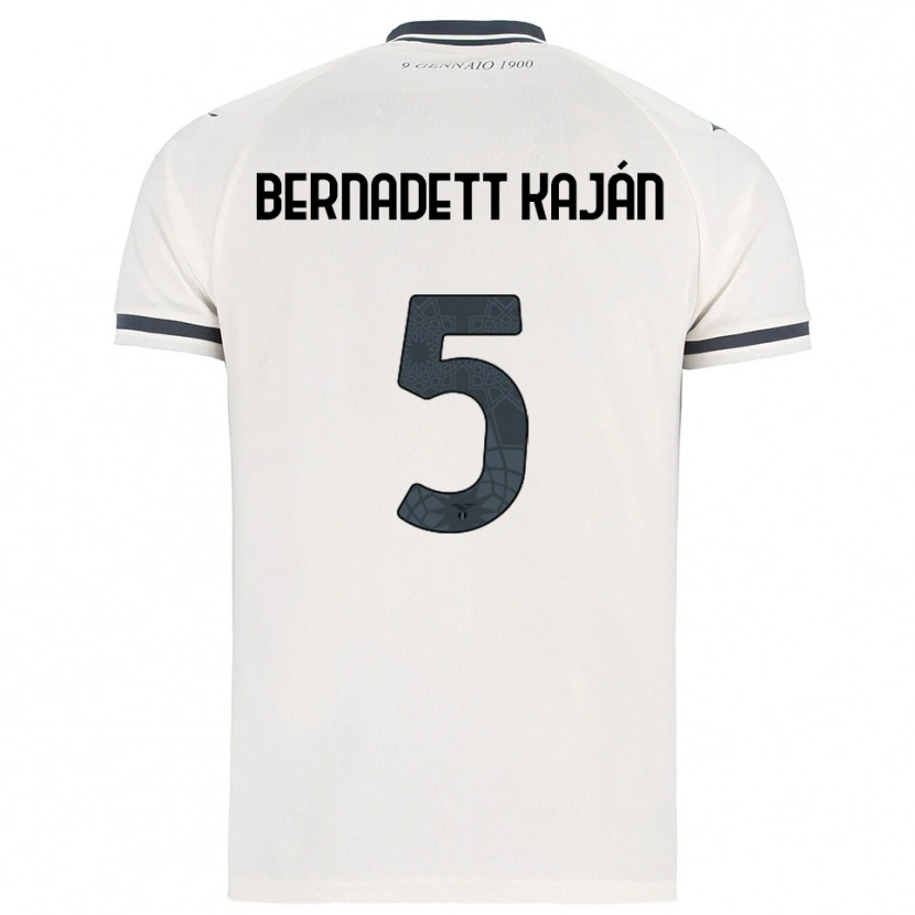 Danxen Kinder Zsanett Bernadett Kaján #5 Weiß Marineblau Auswärtstrikot Trikot 2025/26 T-Shirt Österreich