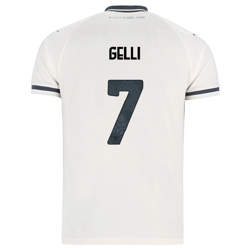 Danxen Kinder Valerio Gelli #7 Weiß Marineblau Auswärtstrikot Trikot 2025/26 T-Shirt Österreich