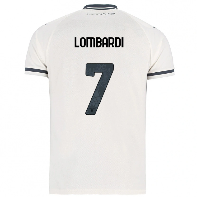 Danxen Kinder Pierlorenzo Lombardi #7 Weiß Marineblau Auswärtstrikot Trikot 2025/26 T-Shirt Österreich