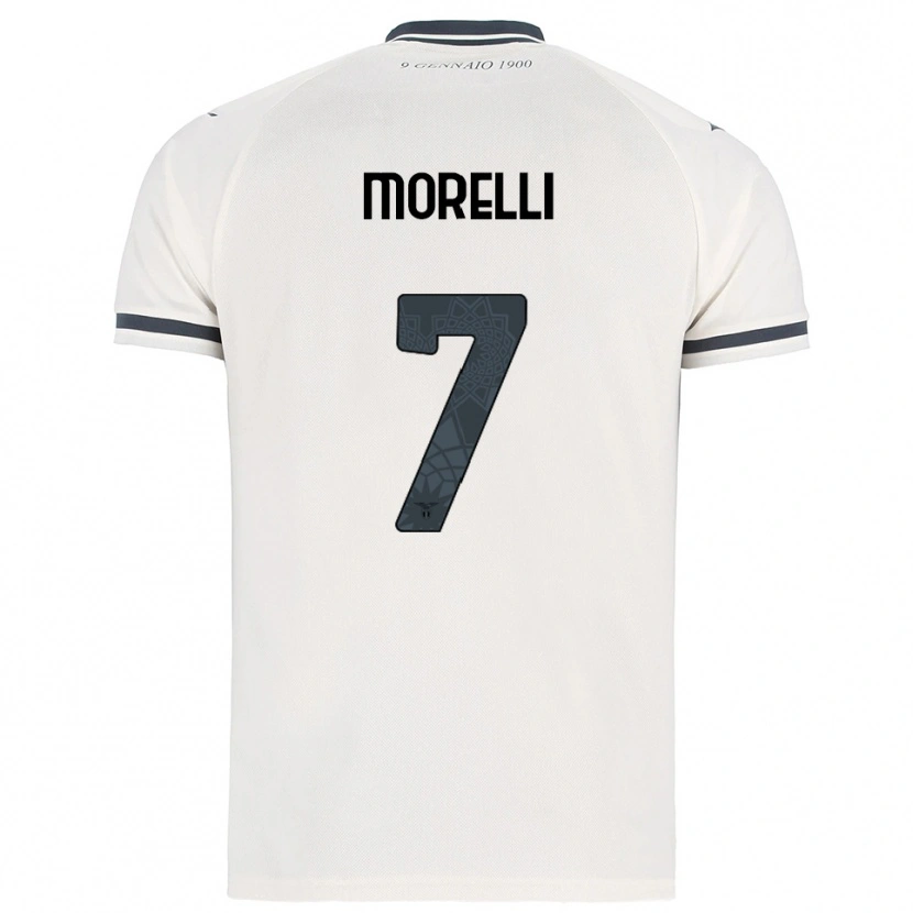 Danxen Kinder Matteo Morelli #7 Weiß Marineblau Auswärtstrikot Trikot 2025/26 T-Shirt Österreich