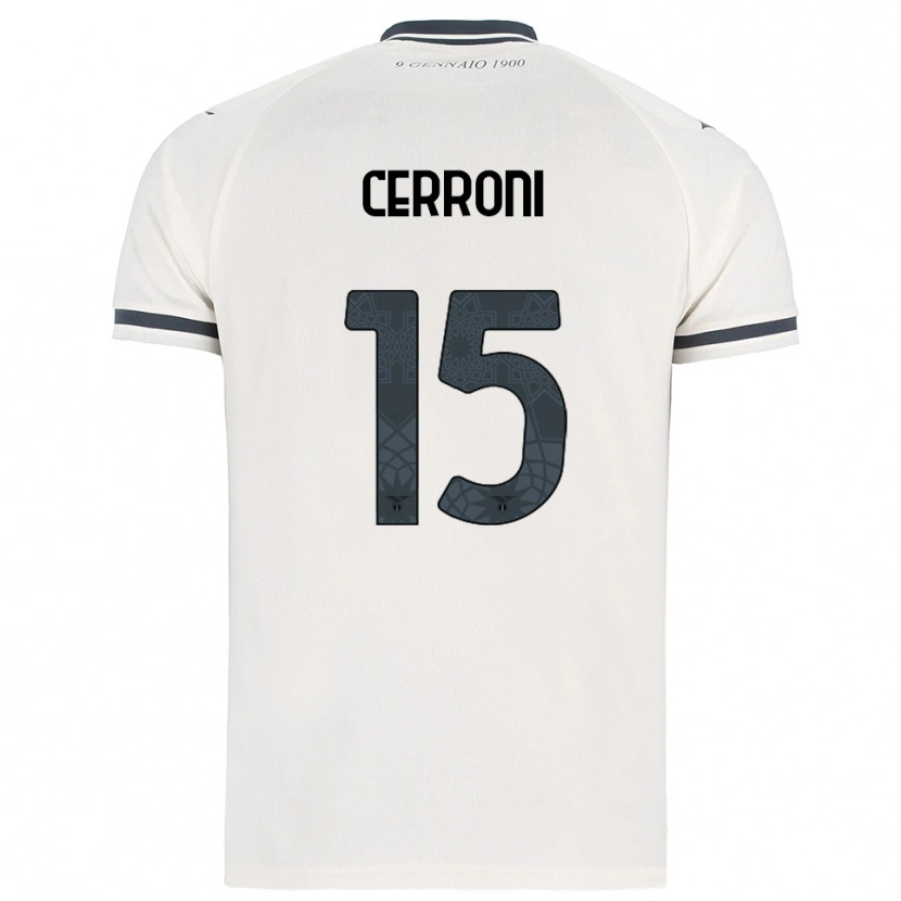 Danxen Kinder Leonardo Cerroni #15 Weiß Marineblau Auswärtstrikot Trikot 2025/26 T-Shirt Österreich