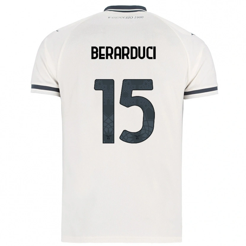 Danxen Kinder Martina Berarduci #15 Weiß Marineblau Auswärtstrikot Trikot 2025/26 T-Shirt Österreich