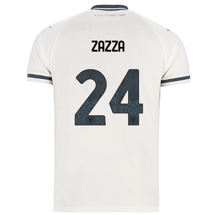 Danxen Kinder Matteo Zazza #24 Weiß Marineblau Auswärtstrikot Trikot 2025/26 T-Shirt Österreich