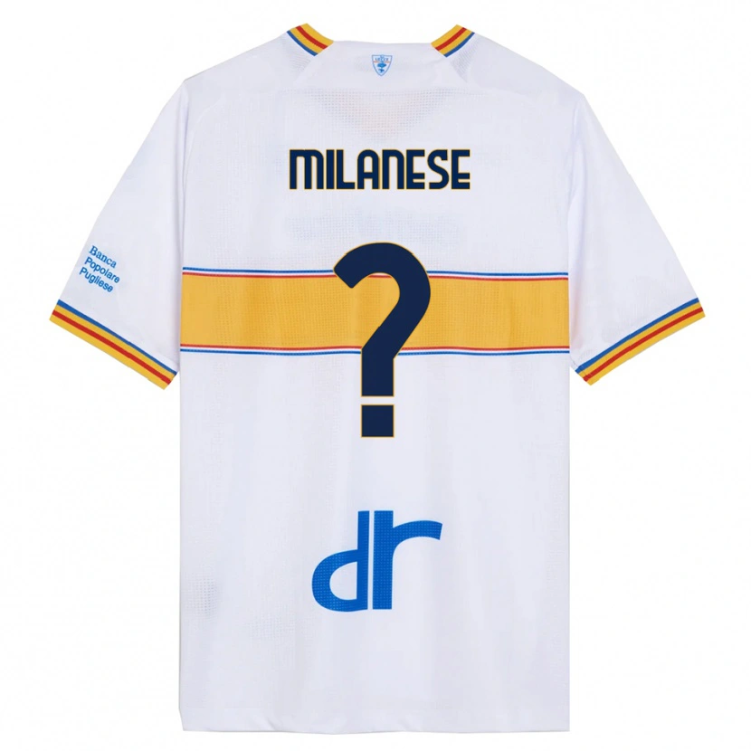 Danxen Kinder Gianmarco Milanese #0 Weiß Gelb Auswärtstrikot Trikot 2025/26 T-Shirt Österreich