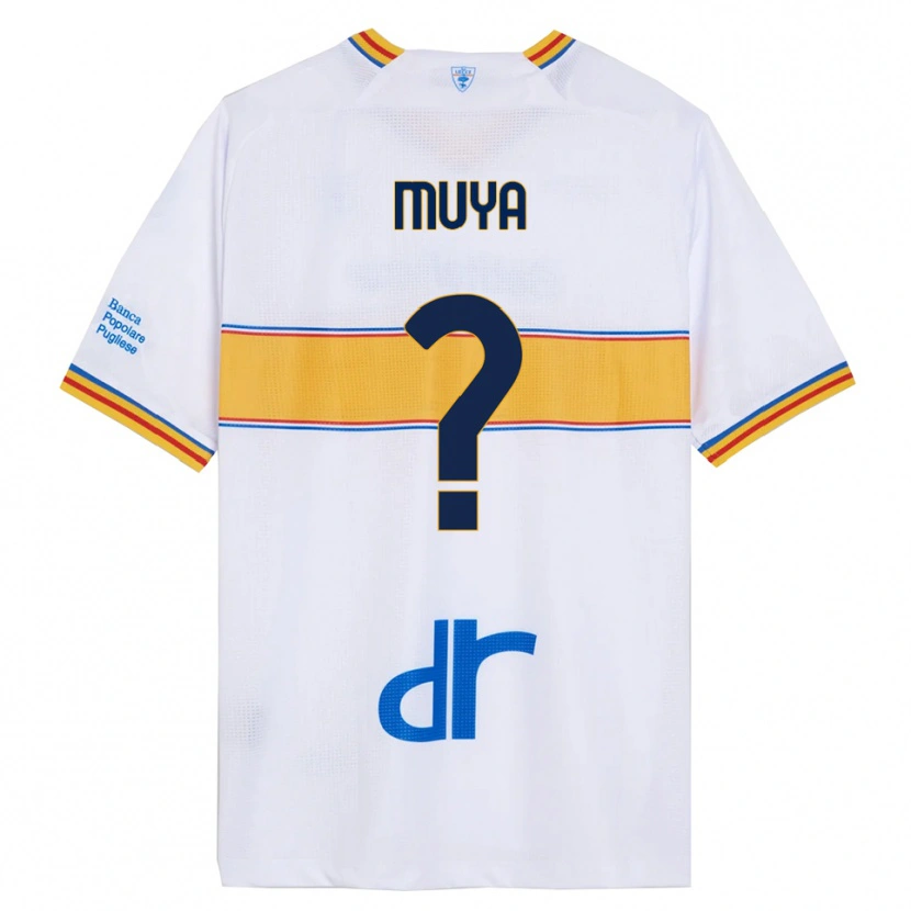 Danxen Kinder Mattia Muya #0 Weiß Gelb Auswärtstrikot Trikot 2025/26 T-Shirt Österreich