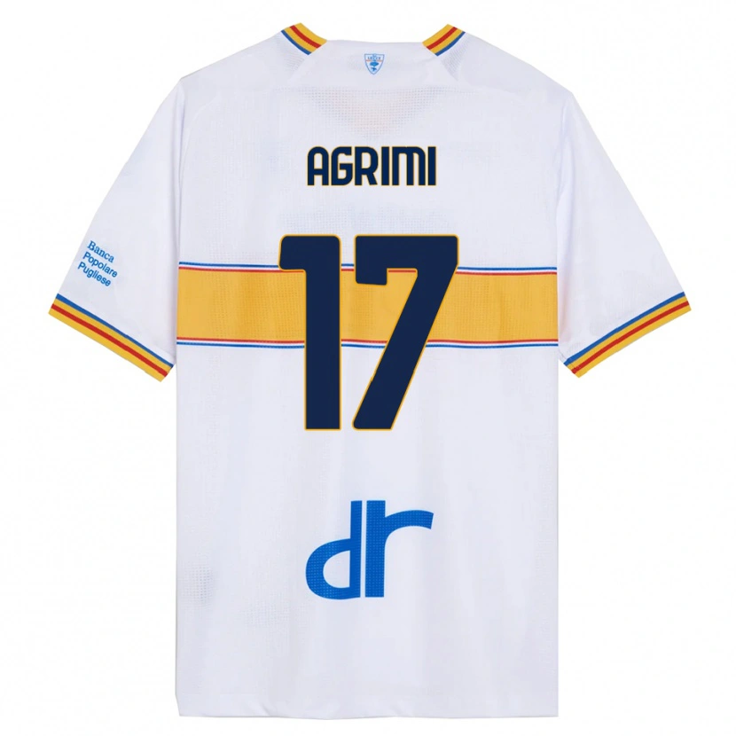 Danxen Kinder Matteo Agrimi #17 Weiß Gelb Auswärtstrikot Trikot 2025/26 T-Shirt Österreich
