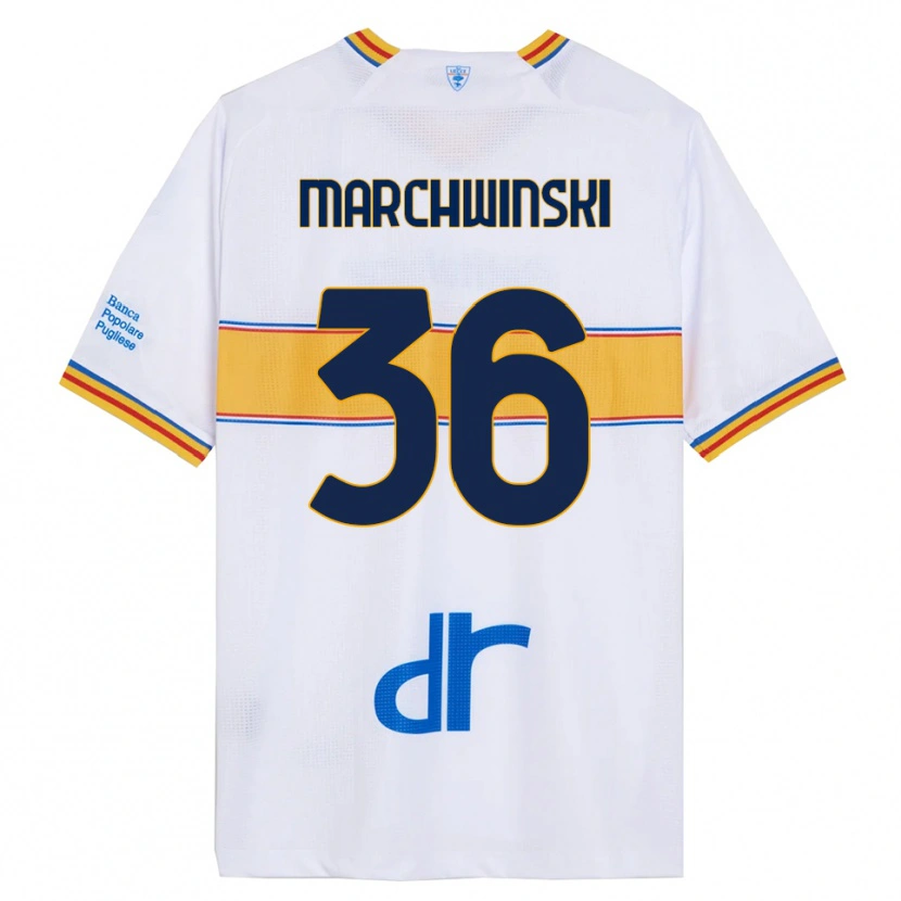 Danxen Kinder Filip Marchwinski #36 Weiß Gelb Auswärtstrikot Trikot 2025/26 T-Shirt Österreich