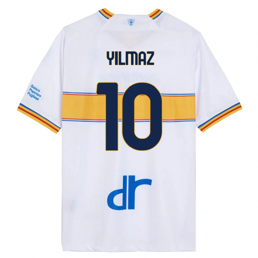 Danxen Kinder Enes Yilmaz #10 Weiß Gelb Auswärtstrikot Trikot 2025/26 T-Shirt Österreich