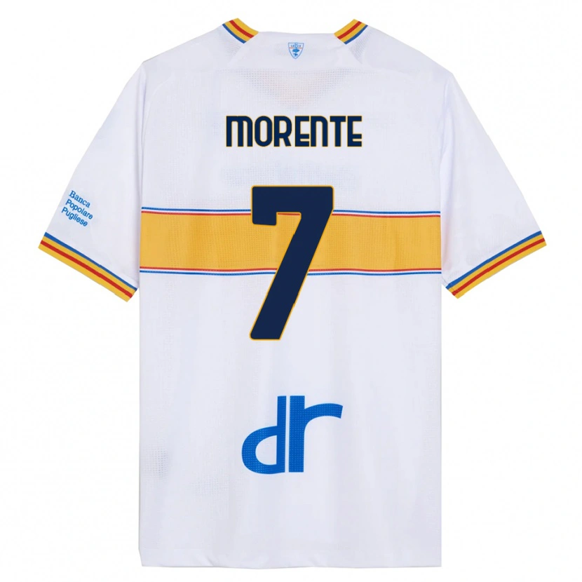 Danxen Kinder Tete Morente #7 Weiß Gelb Auswärtstrikot Trikot 2025/26 T-Shirt Österreich