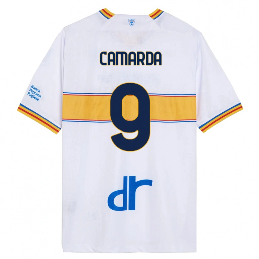 Danxen Kinder Francesco Camarda #9 Weiß Gelb Auswärtstrikot Trikot 2025/26 T-Shirt Österreich
