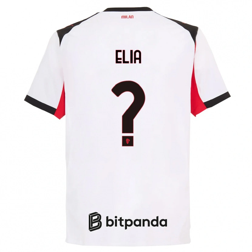 Danxen Kinder Emanuele Elia #0 Weiß Schwarz Auswärtstrikot Trikot 2025/26 T-Shirt Österreich