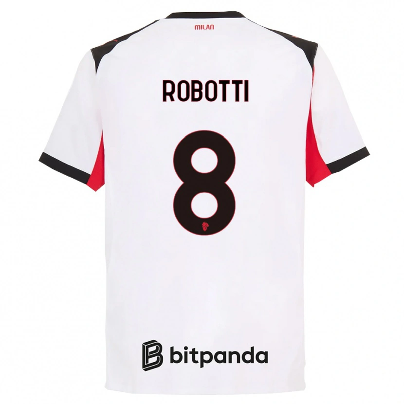 Danxen Kinder Giovanni Robotti #8 Weiß Schwarz Auswärtstrikot Trikot 2025/26 T-Shirt Österreich