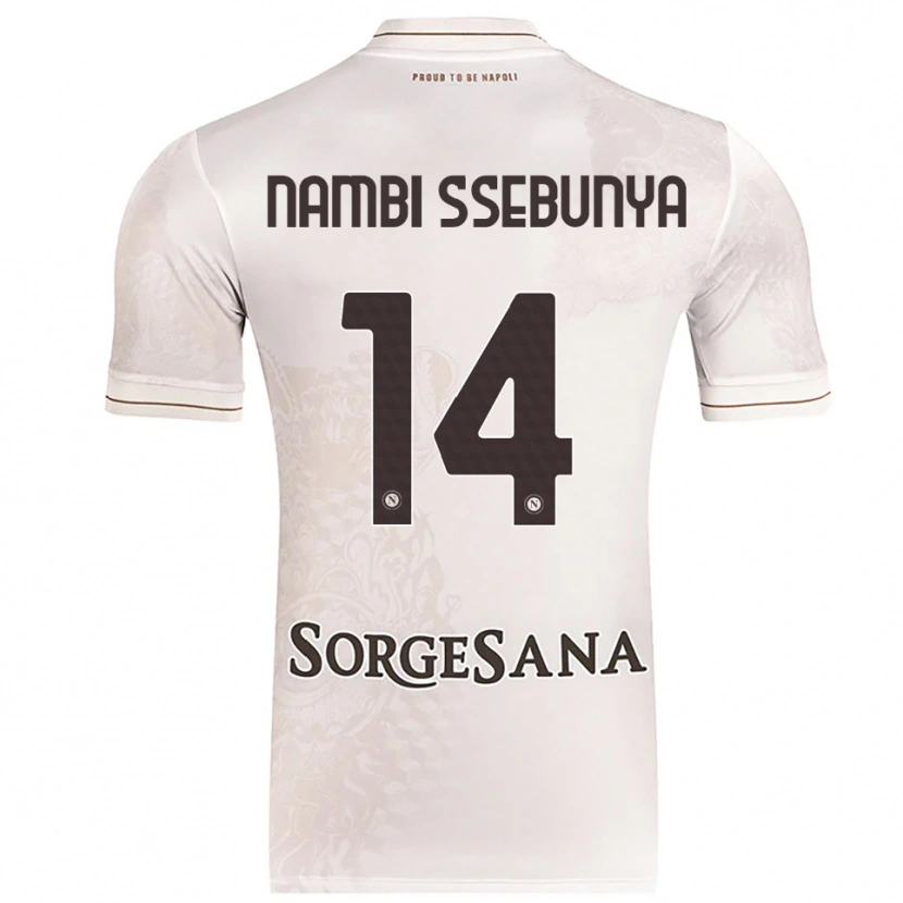 Danxen Kinder Violah Nambi Ssebunya #14 Champagner Braun Auswärtstrikot Trikot 2025/26 T-Shirt Österreich